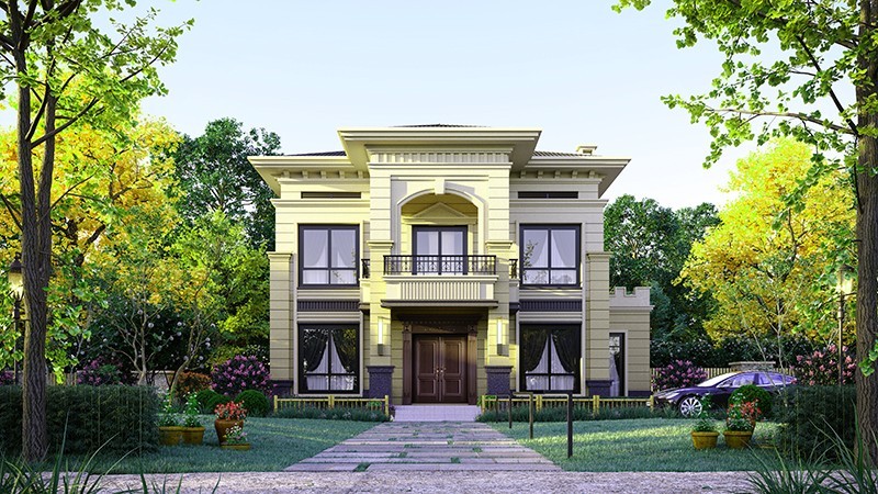 乐东中式合院住宅，开放庭院与邻里乡亲更亲近